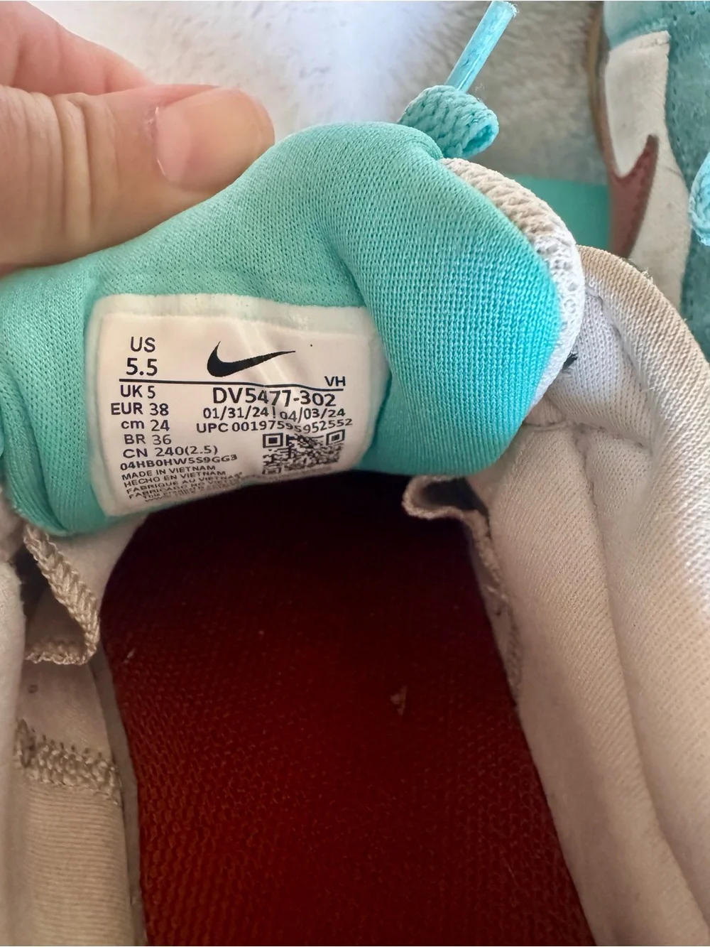 Nike SB Force 58 Skate Shoe in Green Frost / Dark Russet